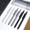6-Piece Gel Pens, 0.5mm Fine Point, Quick-Dry Black Ink, Office & School